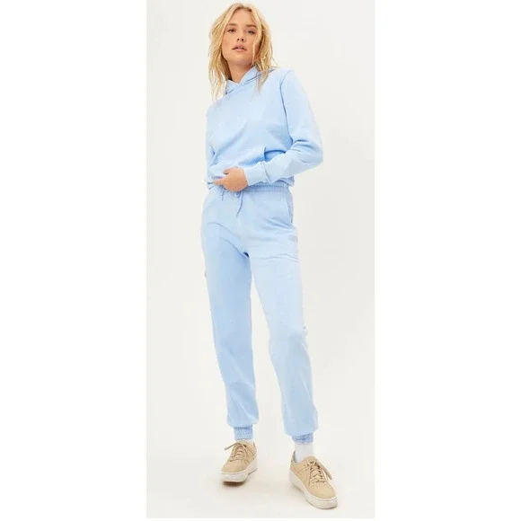 Frankies Bikinis Frank Oversized Sweatpants Joggers Size Small Blue - Picture 3 of 7